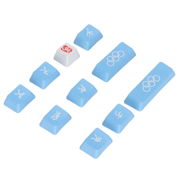 Tangentbordknappar Universal DIY 10 Tangenter PBT Material OEM Höjd Olympiskt Tema Datortillbehör för Mekaniskt Tangentbord