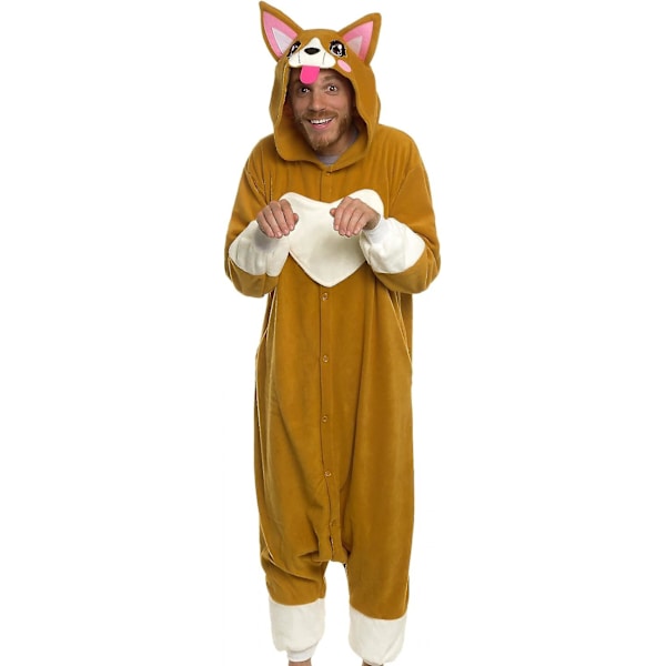 Eläin- ja merieläinpehmoinen cosplay-asu - Aikuisten Halloween-asu Funziez! X-Large Brown