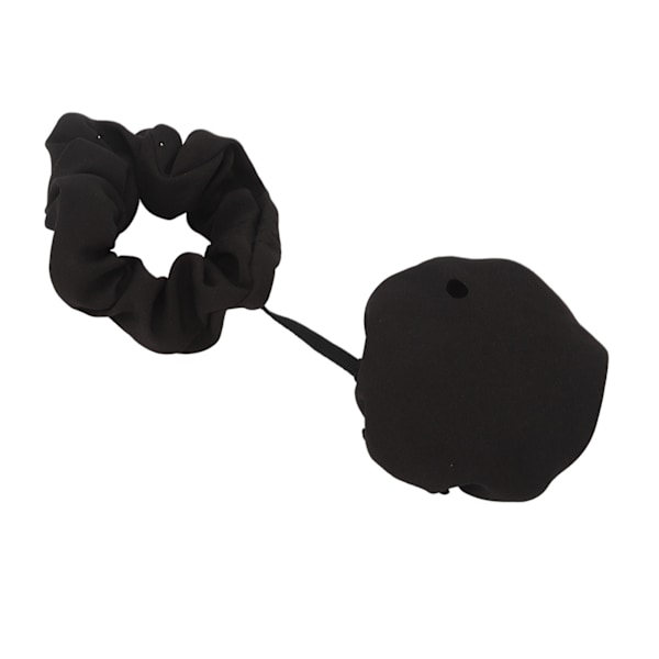 Cover Scrunchie Uudelleenkäytettävä venyvä juomapiikkejä estävä Scrunchie lasikupeille musta