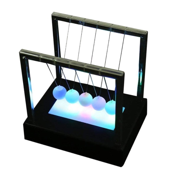 Newtons Swing Ball LED Light Up Newtons Science Børnelegetøj Balancebolde Skrivebordslegetøj Indretning til hjemmet og kontoret