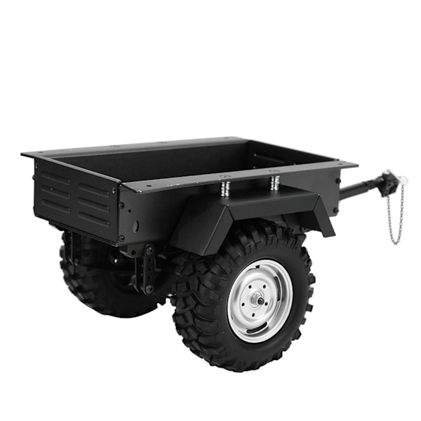 Aluminiumlegering Trailer Bil Hög Simulering RC Bilfordon Modell BarnleksakSvart