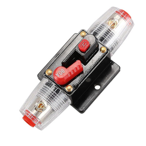 DC 12V 80A Bilbeskyttelse Inline Strømbryter Sikring
