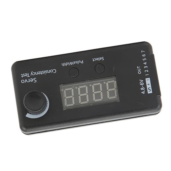 Digital Servo Tester med 3 Tilstande Høj Præcision Sort Plastik Servo Konsistens Tester til RC Helikopter DC 4.8-6V
