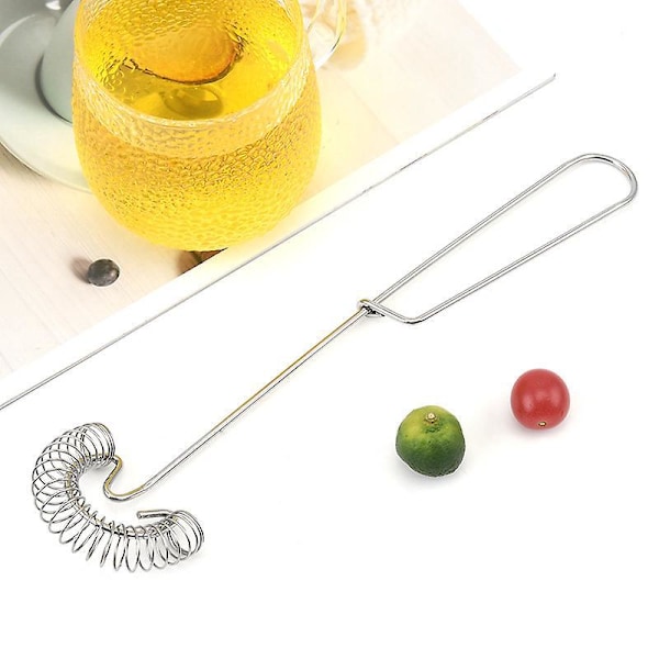 Mini Vispset i Rostfritt Stål, Platt Fjäderäggvisp, Mjölkmixer, 10 Tum, 4 Stycken