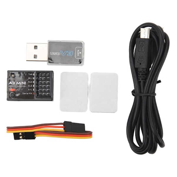 RC Flight Controller A3 Mini 6 Akser Flyvemaskine Gyroskop Stabilisator med Multi Protocol Seriel Modtagelse til Fast Vinge