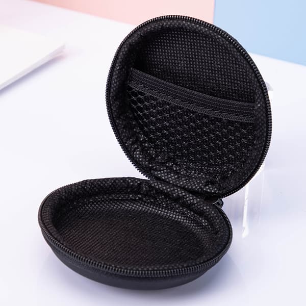 2-pak hårdt etui til headset/Air_sPods osv. Sort