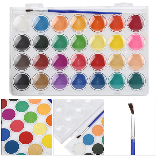 28 farver fast pigment maling bærbar kunst maling pulver sæt til akvarel / gouache