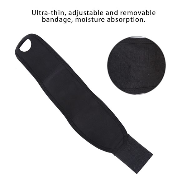 Unisex Justerbar Elastisk Håndledsbøjle Håndledsrem Beskyttelse Fitness Hand Wraps Sort Gratis Str.