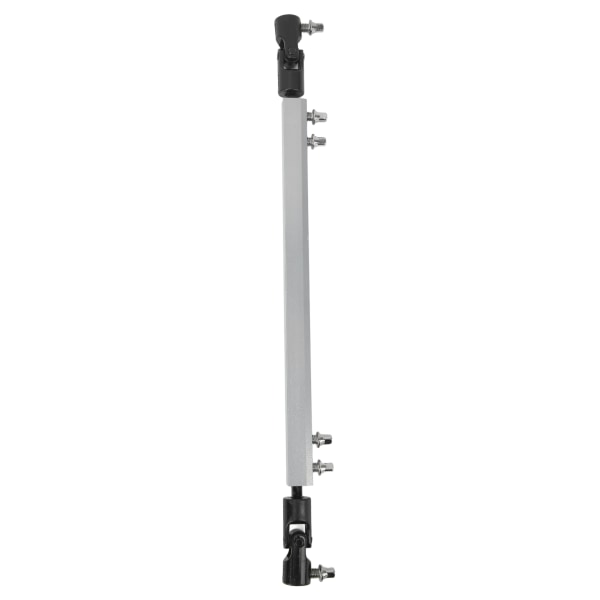 Drum Dubbel Drivaxel Pedal Link Bar Ersättning Professionell metall Drivaxel Vevstång Silver