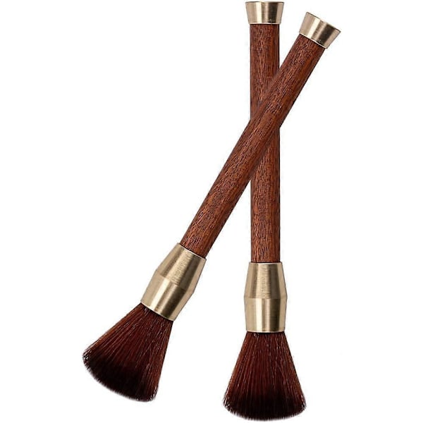 Kaffekvernbørste, 2 stk Rengjøringsbørste for kaffekvern, kaffemaskin, espressomaskiner, kjøkkenbørste, rengjøringsbørste uten å miste hår H