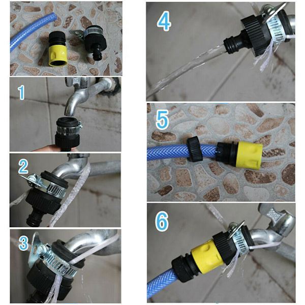 Slangkoppling Kranadapter Universal Slangkoppling Blanda för Kök Badrum