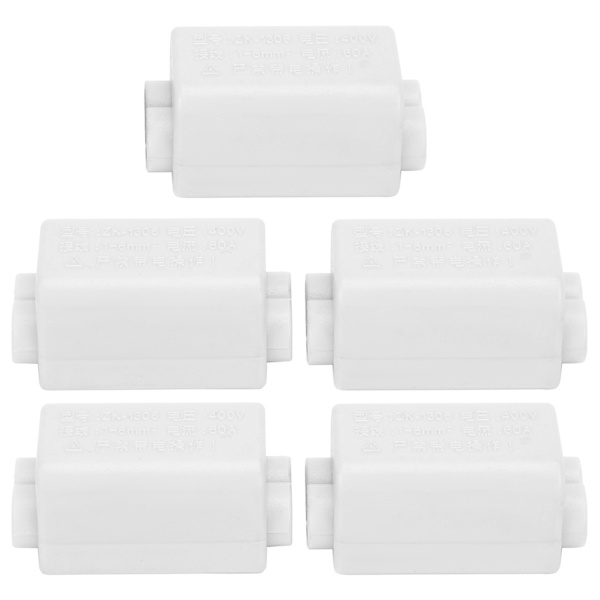 5 stk. terminal parallel splitter kobber samleboks til loftlampe ledningsføring ZK-1306