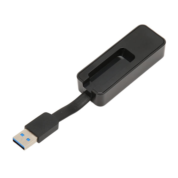 USB till RJ45-adapter 2500M Plug and Play Bärbar Bred Kompatibel USB till Ethernet-adapter för Laptop Tablet USB3.0 Svart