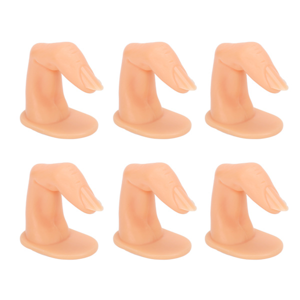 50 stk Nailed False Fingers Practice Fingre for Hand Nail Art Training Display Dekoration