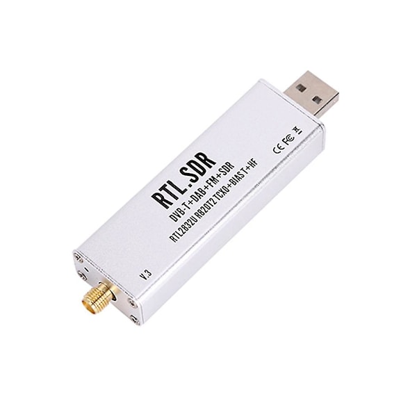 RTL SDR Mottaker V3 RTL2832U 0.1MHz-1.7GHz TCXO SMA Mottaker med Antenne-B13