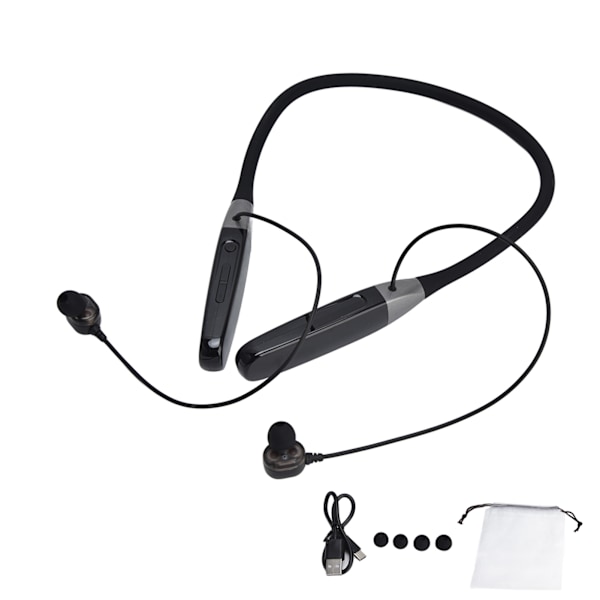 Trådlösa hängande nacktyp hörlurar med 32G minnes LED-display stereo hängande nackheadset