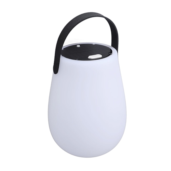LED-lykta lampa rundad solladdning USB C fjärrkontroll färgläge handhållen campinglykta för trädgård balkong sovrum