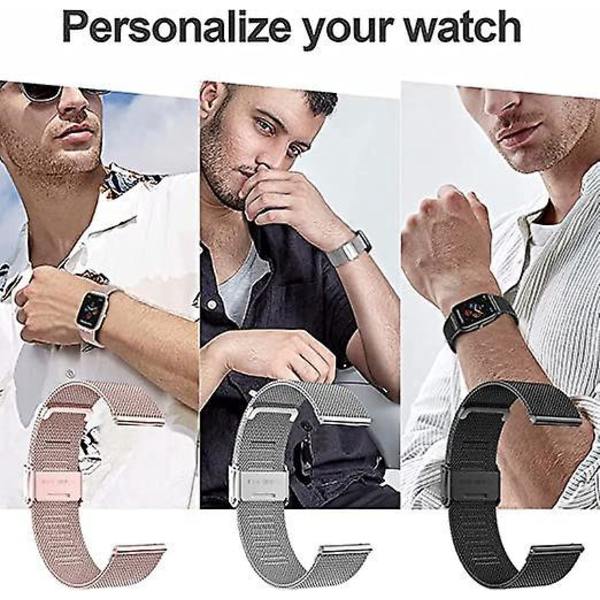 Rostfritt stål vävt watch för Amazfit GTS 2, GTS 2 Mini, Bip, GTS 3, GTS 2e och GTR 40mm
