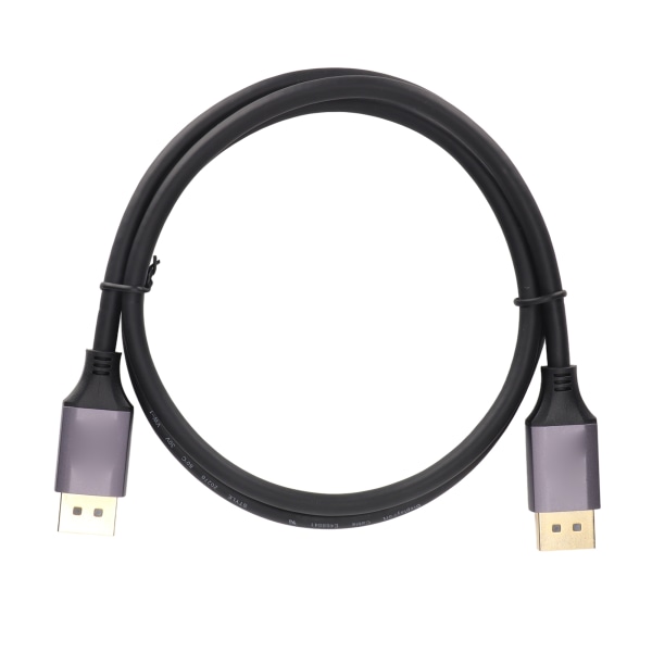 DisplayPort-kabel 8K 60HZ 4K 144HZ DP1.4 30AWG OD6.0mm Toveis overføringskabel1m