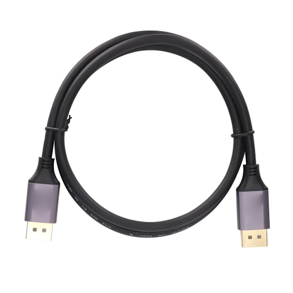 DisplayPort-kabel 8K 60HZ 4K 144HZ DP1.4 30AWG OD6.0mm Tovejs transmissionskabel1m