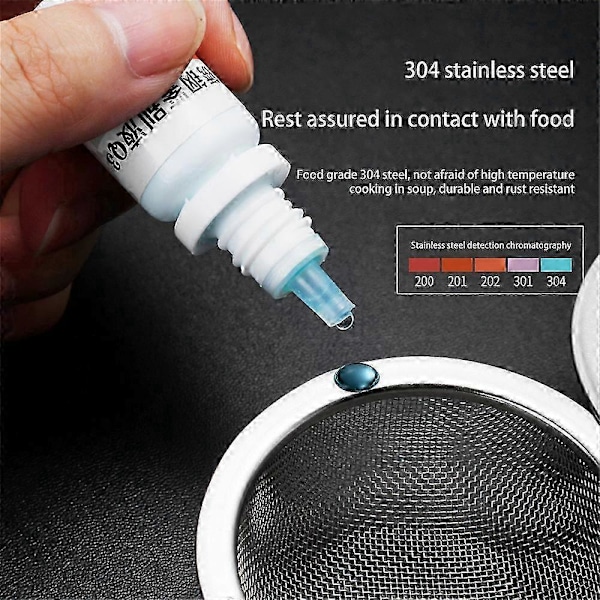 Te-kugle Si Infusionsenhed - Pakke med 5 - Rustfrit Stål Mesh Filter Urte Krydderi