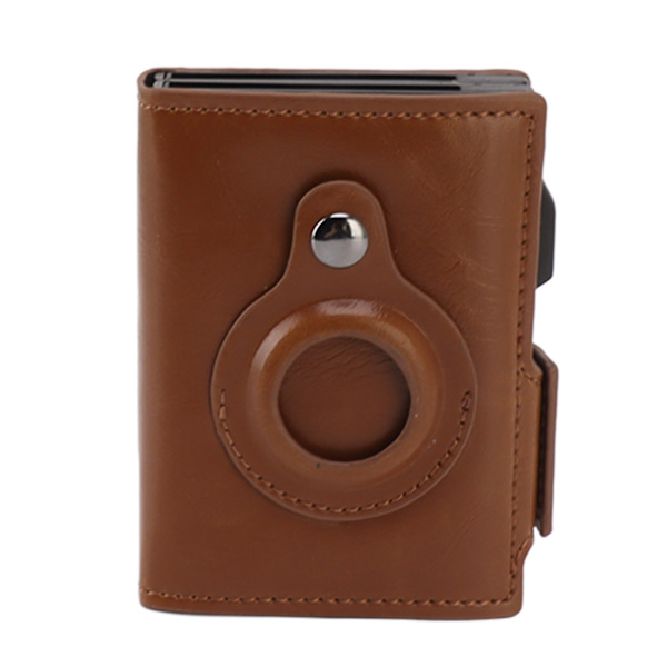Multifunktionel tegnebogsclips til IOS Locator Safe Small Men's Wallet Clip til bankkort, regning, pas, abrikos