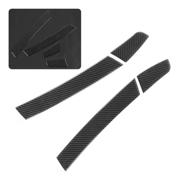 4 stk. konsoll armlene side deksel karbonfiber trim klistremerke passer for Prius 2012-2015