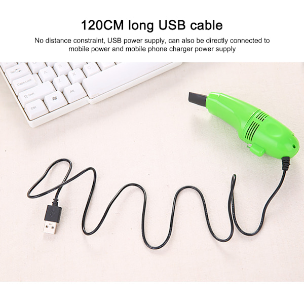 USB Mini Dator Tangentbord Dammsugare PC Bärbar dator Borste Dammsugare