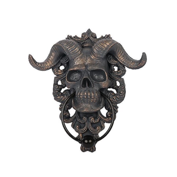 Punk Skull Sauehode Vegghengende Dekor og Dørknocker-skulptur