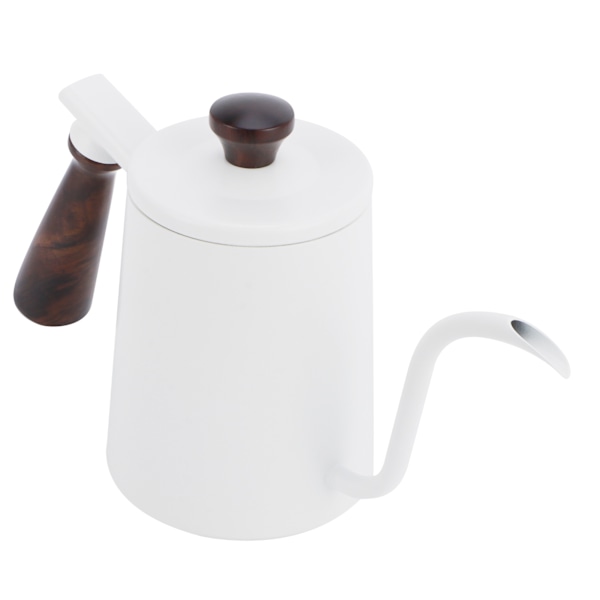 700 ml handgjord kaffebryggare i rostfritt stål 304 med lång pip för kaffebryggning