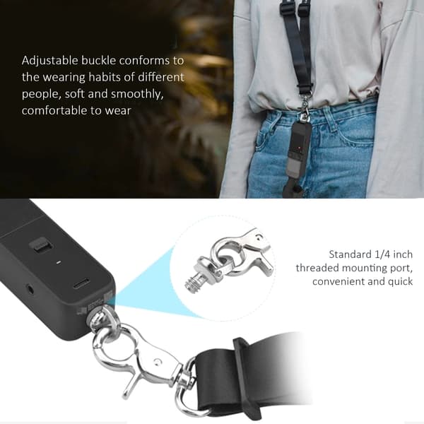 Justerbar kamerastropp for DJI OSMO POCKET 2