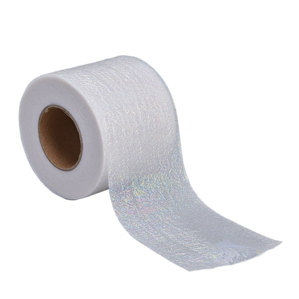 Symphony Ribbon Gradient Julband Rulle DIY Hemmagjorda Barnbåge Hårprydnad Tulle Rulle Vit