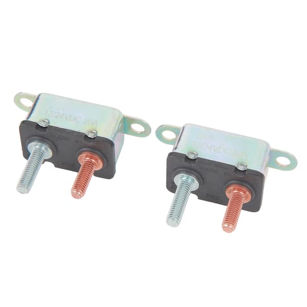 Automatisk tilbakestilling av strømbryter 12V 24V studbolt strømbryter for bil skip 20A