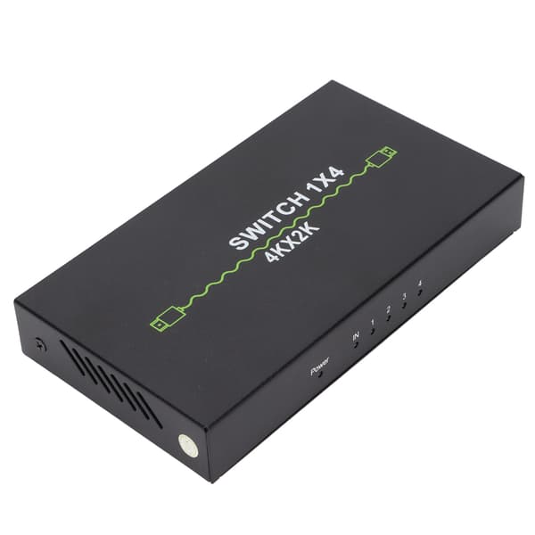 High Definition Multimedia Interface Splitter 4k 1 in 4 Ut Stabil Pålitlig Praktisk Datorenhet Spänning 100‑240VUK-kontakt