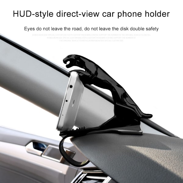 Car Leopard Form Dashboard Telefonholder Universal Mobiltelefon Bilholder til Auto Forrude og Dash