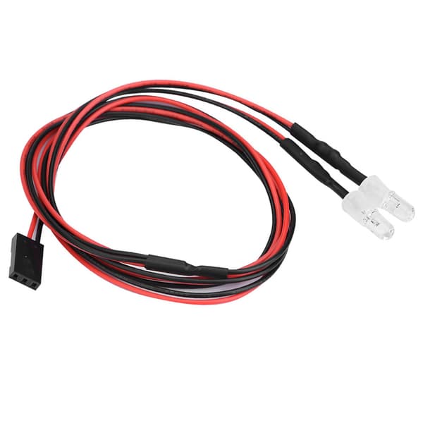 2 stk. 5 mm forlygter RC tilbehør LED-lys til 1/10 model driftbil (9# hvidt lys)