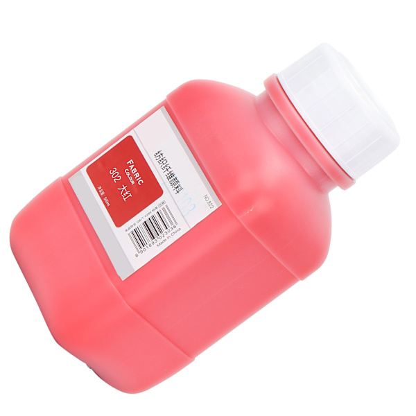 Tekstiilipigmentit 500ml kangasväri seinien, kenkien, T-paitojen ja käsintehtyjen DIY-töiden maalaamiseen (punainen 302)
