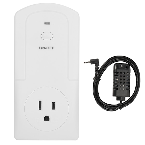 TS-5000 90-250V Intelligent Plug Socket Timing Temperatur och Fuktighetskontroll Switch Socket för Hembruk US Plug 50/60Hz