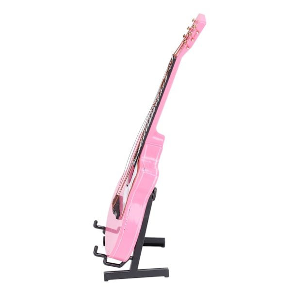 Guitar Model Pink Bøg Material Præcist Design 18cm Musikinstrument Model til Afspilning Fantastiske Gaver