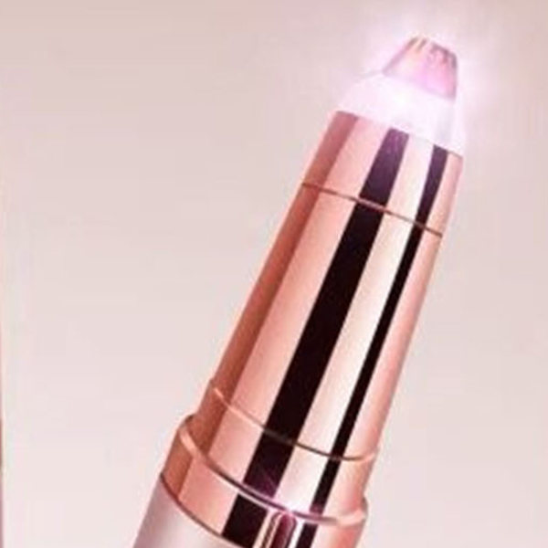 Elektrisk øyenbrynstrimmer Incisive Cutter Head Bærbar ansiktshårfjerner for kvinner Rose Gold