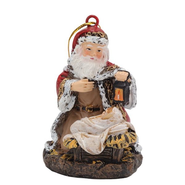 Jultomte Staty DIY Handgjord Handmålad Gammal Man Lykta Form Julgran Dekoration Hänge Prydnad