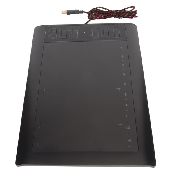 Grafisk tegnetablet 8192 niveauer tryk 233PPS 5080LPI genvejstaster digital kunsttablet til telefon bærbar computer desktop