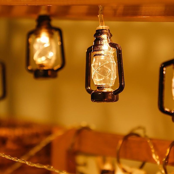 Kerosinilamppu Pöytälamppu Kaikkiin Huoneisiin ja Puutarhaan - 10m 80 LED
