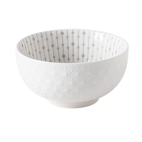 Soppskål 4,5 tum Liten skål Keramik Prägling Underglasyr Färg Minimalistisk Lätt att rengöra Serveringsskål för kök Hem