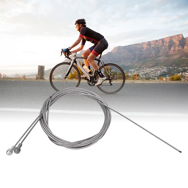 2 st Rostfritt stål Cykel Broms Skifter Kabel Cykel Gear Inner Wire Core Cykeltillbehör Kit för landsvägscykel