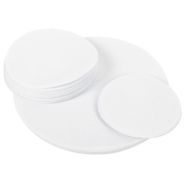 Filtpladebeskyttelsespude Anti-friktionsopbevaringsseparator Isolationsmåtte Madplade Porcelænsdeler (Hvid 48STK)