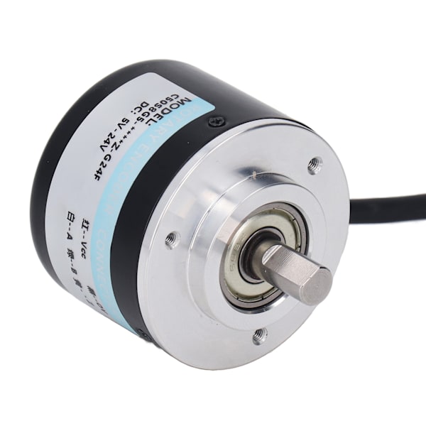 PNP Inkremental Encoder IP50 50mm Udvendig Diameter 2 Faset Inkremental Encoder til Intelligent Styring DC5-24V 2000P/R