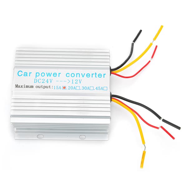 180W DC 24V til 12V Bilstrømomformer Transformer 15A Trinn Ned Regulator Strømforsyning