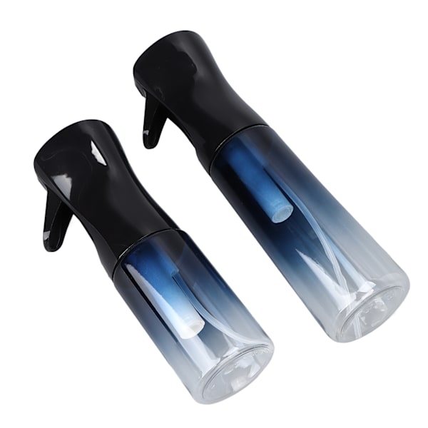 2 st hårsprayflaska salong tom påfyllningsbar fin dimspray kontinuerlig spray blå gradient 300 ml 200 ml