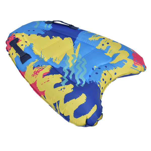Bärbar uppblåsbar flytande bräda simbassäng strand bodyboard för barn vuxna graffitimönster